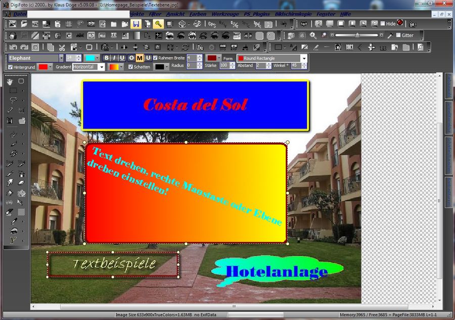 Textebene